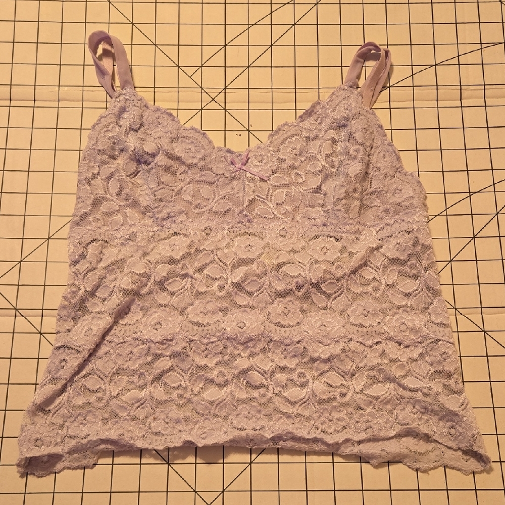 Cabernet Lavender Lace Camisole XL : A